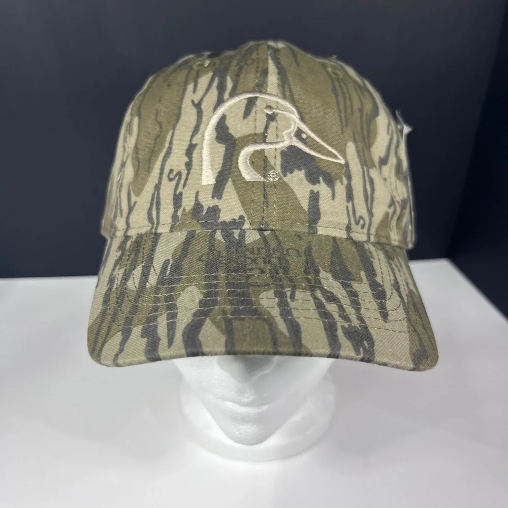 NWTs Ducks Unlimited Camo Baseball Hat Tiger Stripe Camouflage Adjustable Cap